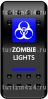 Клавиша с индикацией синяя, "Зомби-свет"