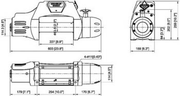 Лебедка Seal Gen2 9.5i (12В)