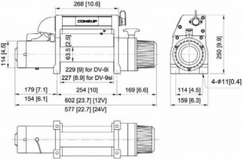 Лебедка ComeUp DV-9i 24V